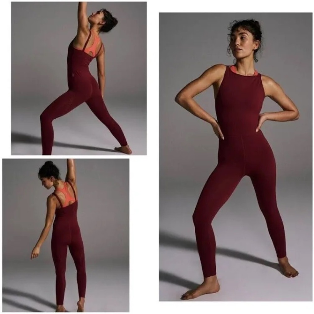 FP Movement by Free People Burgundy Jumpsuit - Picture 3 of 3